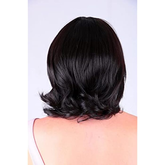 DILLARDS Short Women Wig Color Black Synthetic Hair Washable And Heat Tolerant (B09Rhsyn8C) - Image 3